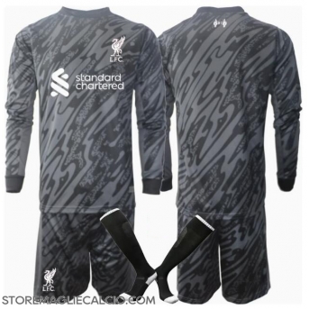 Liverpool Portiere Maglia Gara Casa Repliche 2024-25 Bambino Maniche Lunghe
